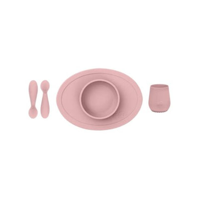 ezpz Baby Feeding Set (Bowl - 148 ml Cup - 59 ml, Pink)