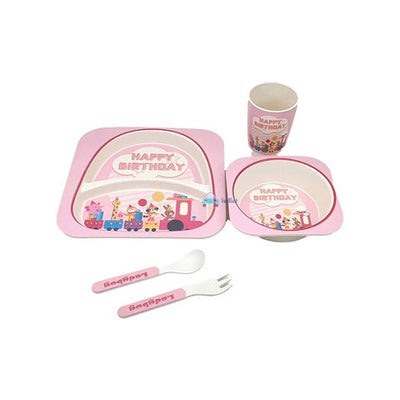 FunBlast Kids Dinner Set (Plate - 450 ml, Bowl - 300 ml, Cup - 400 ml, Multicolour)