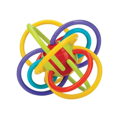 FunBlast Ring Loops Rattle Teether for Baby (Multicolor)
