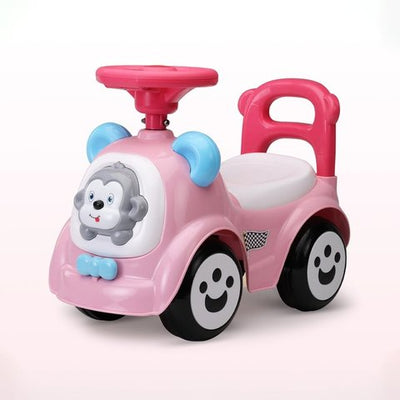 LuvLap Manual Push Ride-On (Pink)
