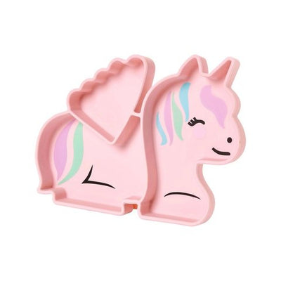 Melii Unicorn Divided Plate (Pink)