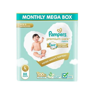 Pampers Premium Care Diaper (Pants, Large, 9-14 kg)