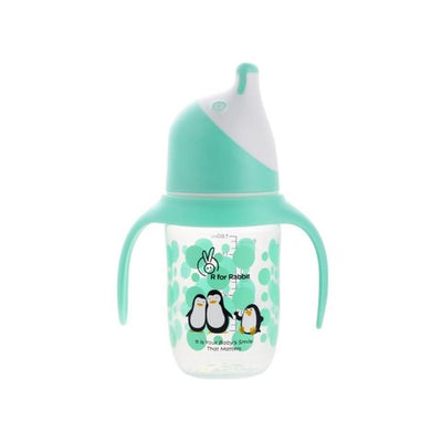 R for Rabbit Penguin Spout Cup Baby Sipper (180 ml, Green)