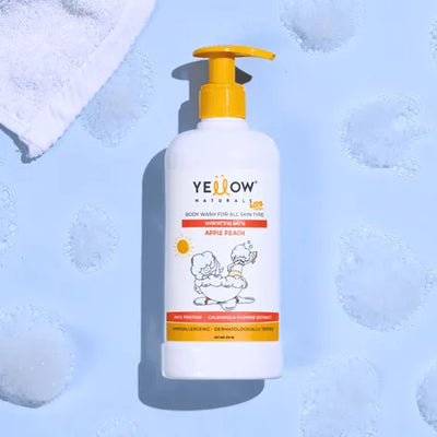 Yellow Naturals Hydrating Bath Refreshing Body Wash For Kids | 4-12 Years | All Skin Types |
