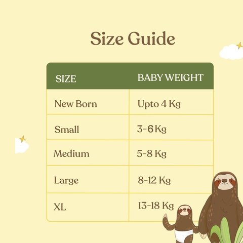 .allter Natural Bamboo Diaper (S, 3-6 kg)