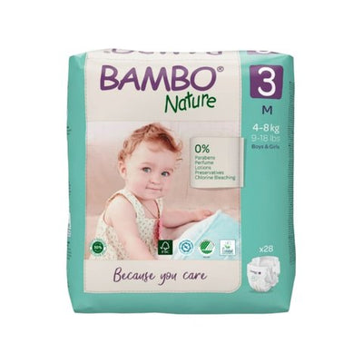 Bambo Nature Ultra Absorbent Tape Diaper (M)