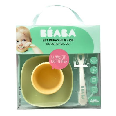 Beaba Silicone Meal Feeding Set (Multicolour)