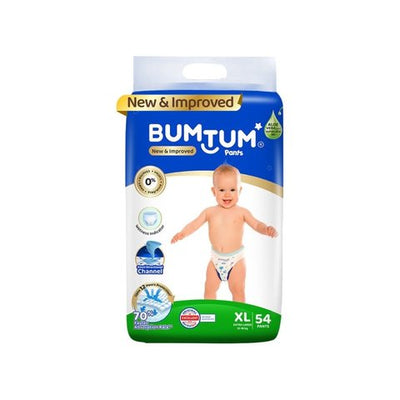 Bumtum Baby Diaper (Pants, XL, 12-18 kg, 54 pcs)