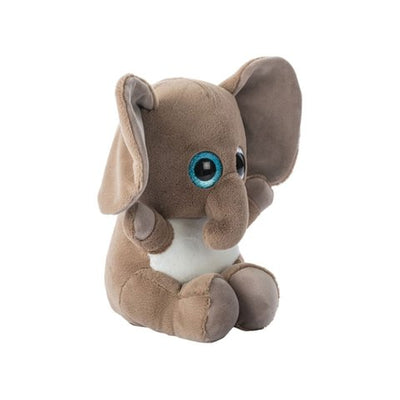 Dimpy Stuff Big Eyes Elephant Soft Toy (Brown)
