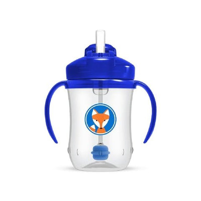 Dr. Brown's Baby's First Feeding Cup With Straw (270 ml, Blue)