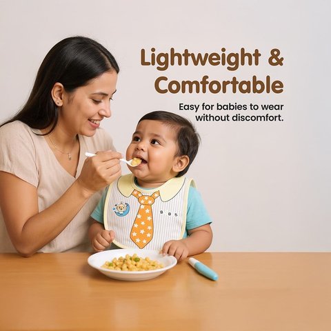 Kidology Waterproof Baby Bib (Yellow)