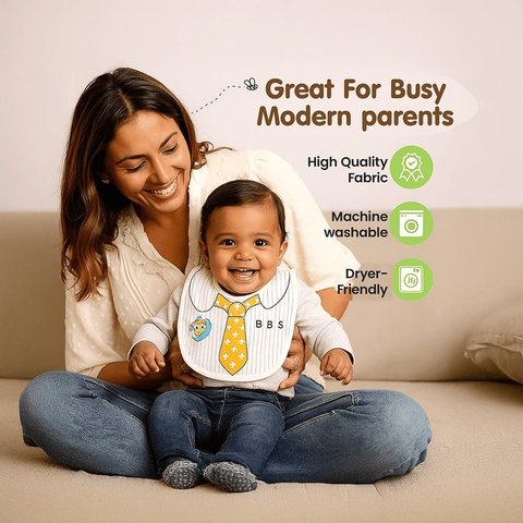 Kidology Waterproof Baby Bib (Yellow)