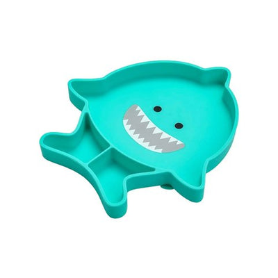 Melii Shark Divided Plate (Teal)