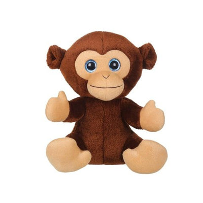 Mirada Cute Plush Stuffed Glitter Eye Monkey Soft Toy (Dark Brown)