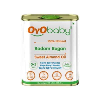 Oyo Baby Badam Rogan Cold Pressed Baby Massage Almond Oil