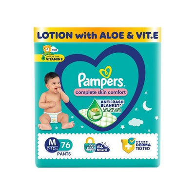 Pampers All Round Protection Anti Rash Diaper (Pants, M, 7-12 kg)