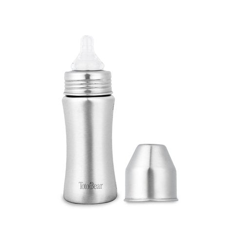 Totobear Feeding Bottle (250 ml, Silver)