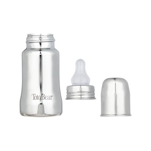 Totobear Potli Feeding Bottle (140 ml, Silver)