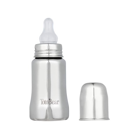 Totobear Potli Feeding Bottle (140 ml, Silver)