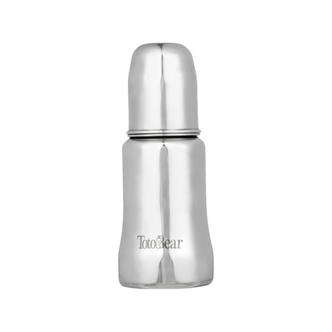 Totobear Potli Feeding Bottle (140 ml, Silver)