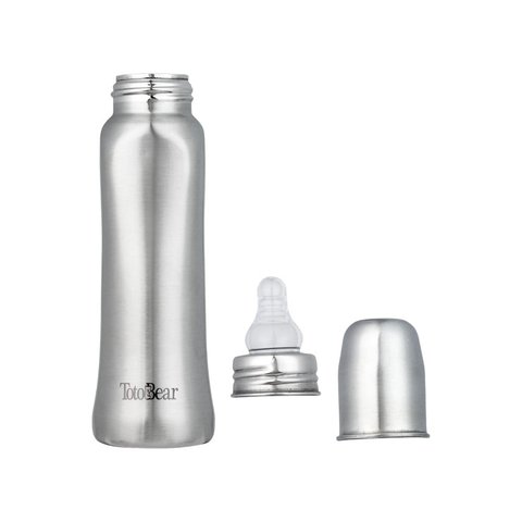 Totobear Potli Feeding Bottle (250 ml, Silver)